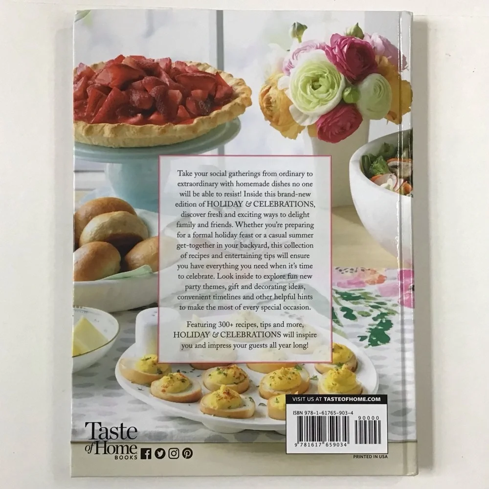 Taste Of Home Cookbook Holiday & Celebrations 2019 Recipes & Tips Hardcover